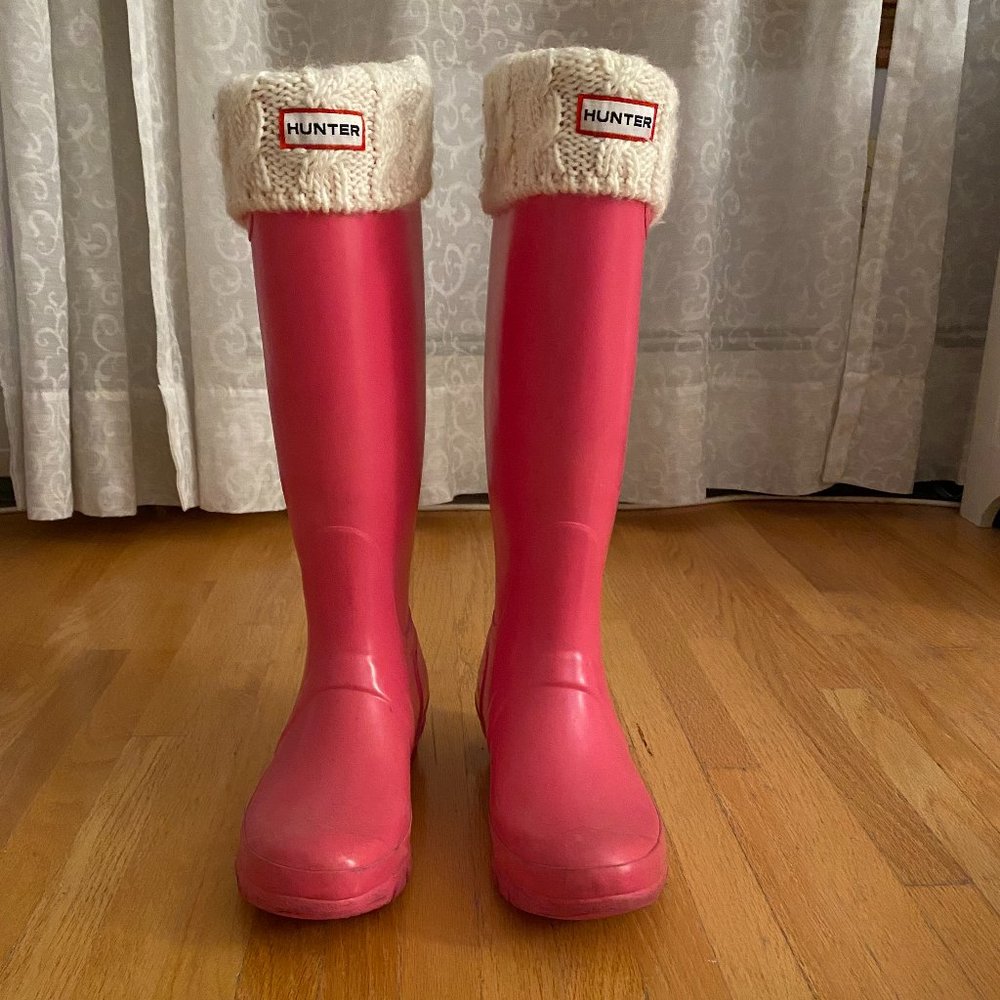 Hunter Original Tall Rain Boot Pink